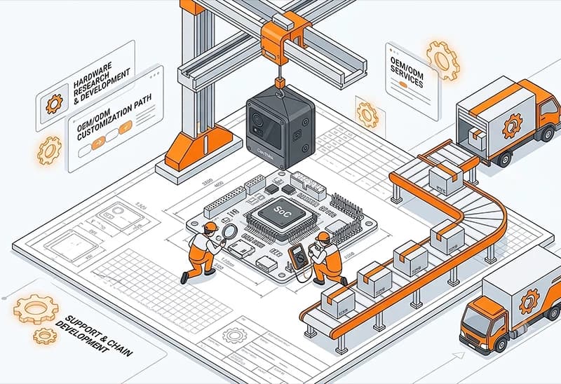CamThink OEM and ODM custom hardware development, manufacturing, and supply chain services