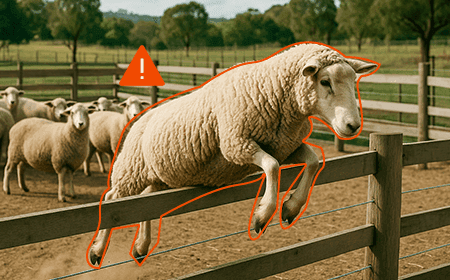 NE101 AI camera tracking livestock movement