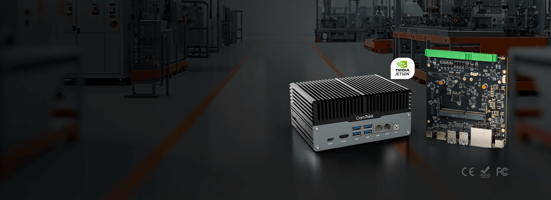 CamThink NG4500 Edge AI Box and carrier board powered by Jetson Orin