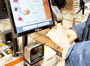 Retail checkout terminal with smart POS system enabled by vision AI edge computing