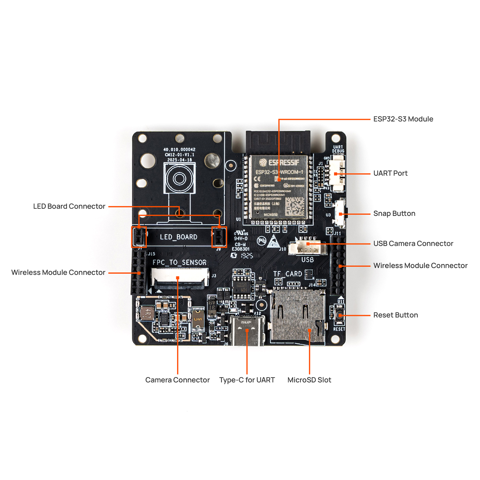 ne101-ai-camera-dev-board-interface NeoEyes NE101 Dev Board IO Interface