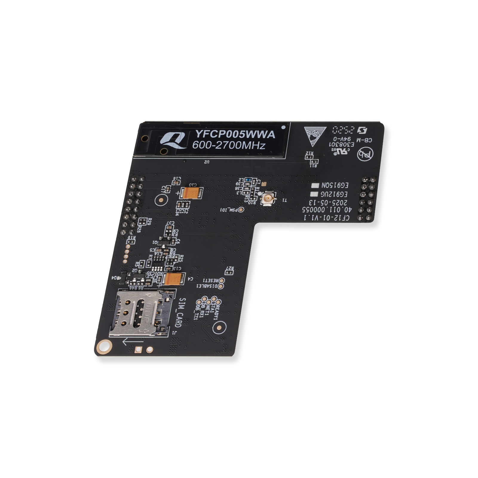 neoeyes-cat1-dev-modules Wireless extension board with SIM slot and Cat.1 support for CamThink NE101
