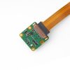 Detailed close-up of the connector on the Raspberry Pi IMX219 camera module for high-speed data transmission.
