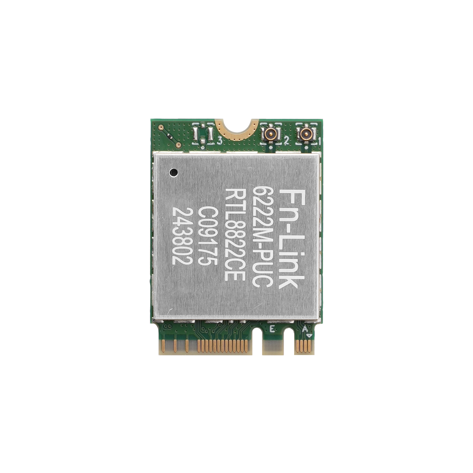 Front view of mini PCIe Wi-Fi module