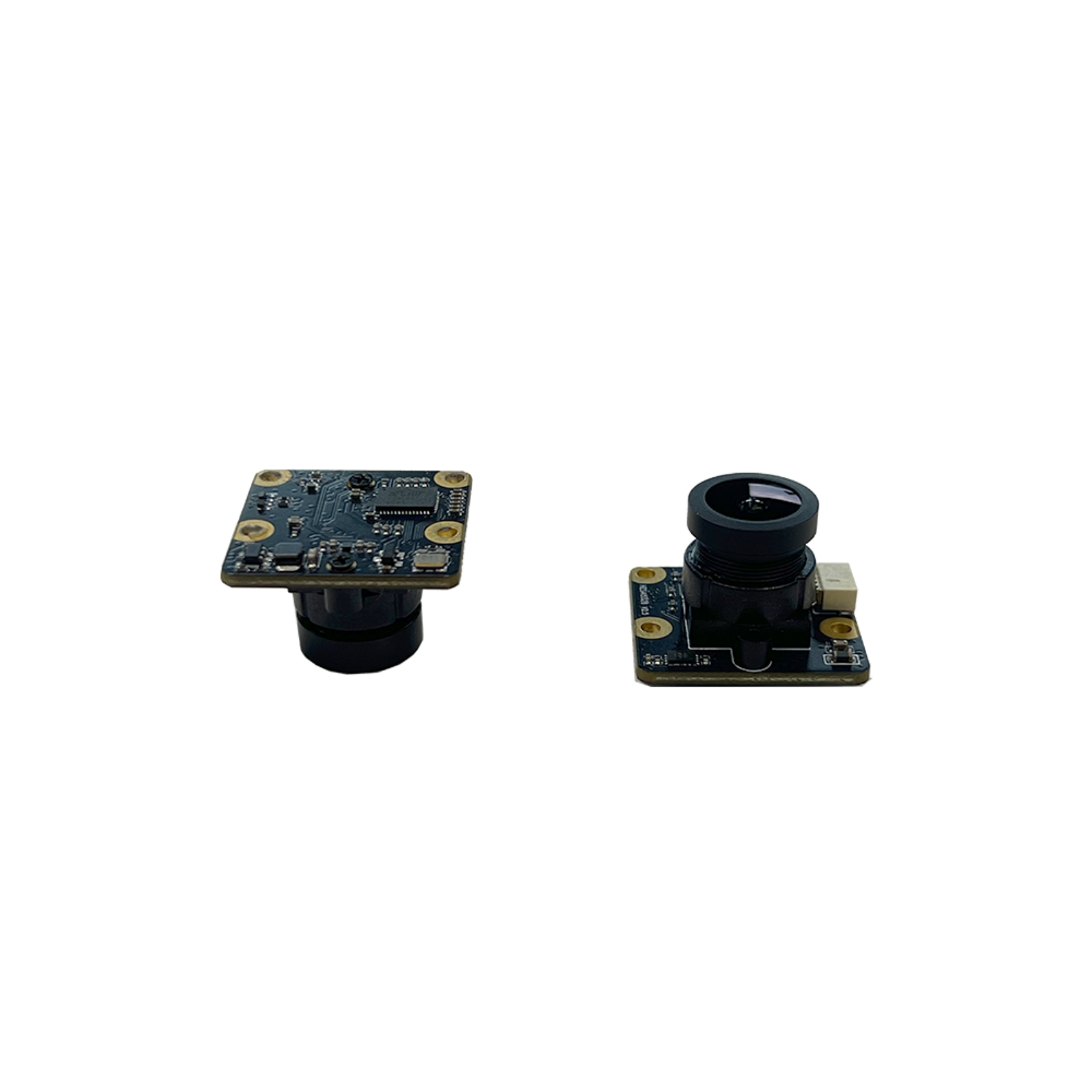 Two flat PCB-style USB/MIPI camera modules, optional accessories for NE101