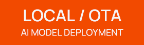 AI Model Deployment icon label for LOCAL / OTA (Over-The-Air) software updates