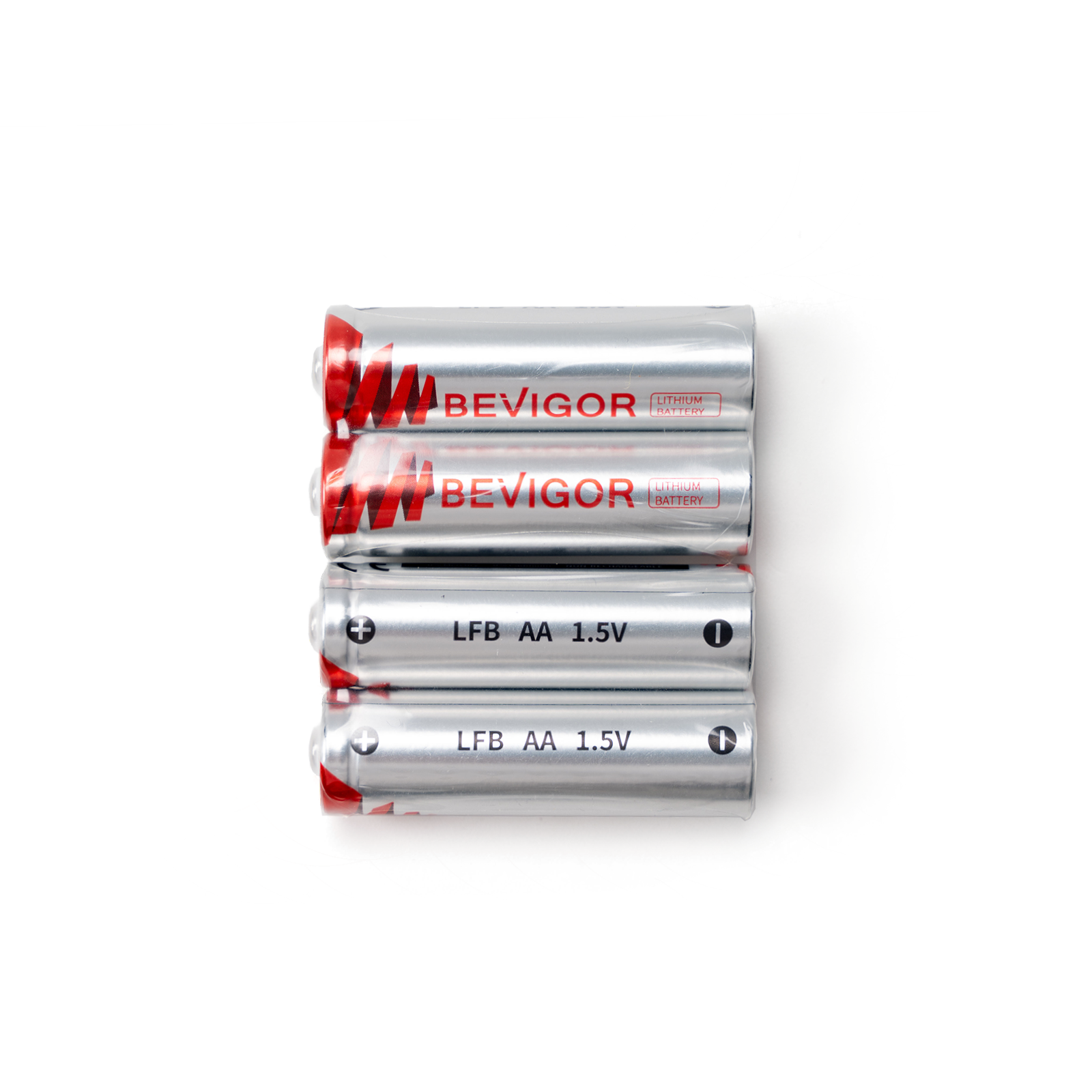 BEVIGOR AA Lithium Battery 4-Pack – 1.5V 3000mAh