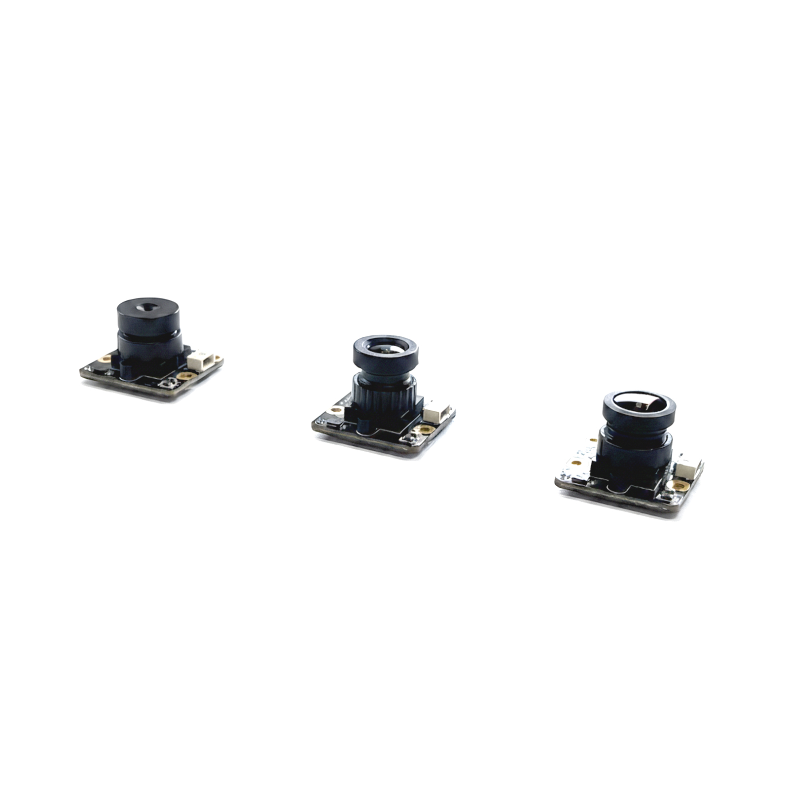 Three different modular vision camera lenses (USB/MIPI) for the NE101 Vision Camera