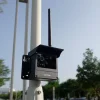 ne301-weather-shield-antenna-pole-mounted NeoEyes NE301 STM32N6 Edge AI Camera with Weather Shield & Antenna