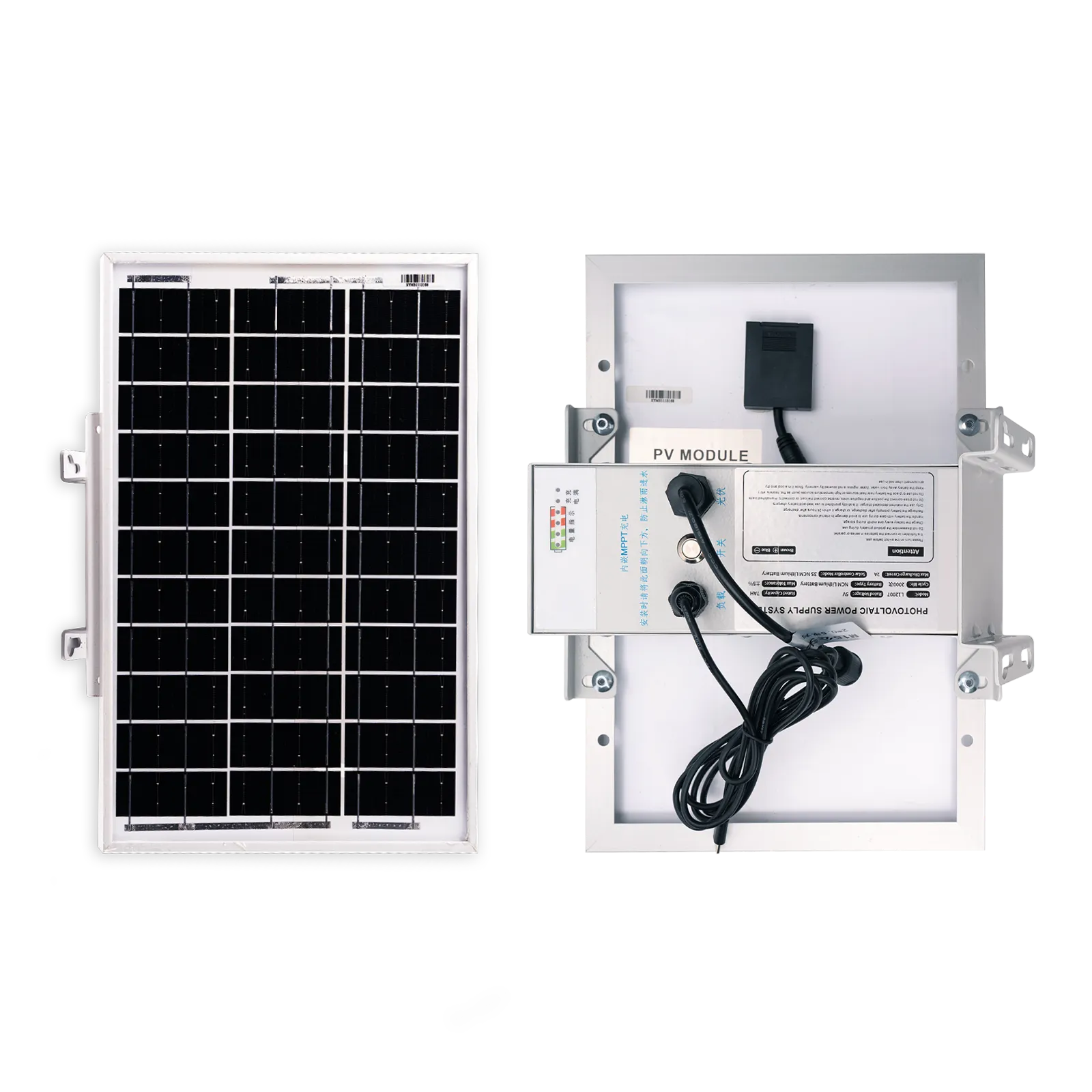 10W Solar Panel & 7Ah Outdoor Battery Kit with 5V Type-C Output