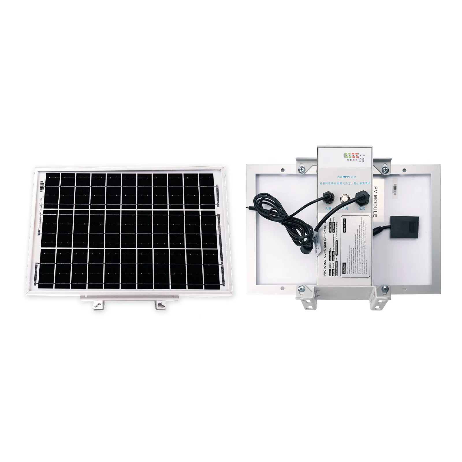 10W Solar Panel & 7Ah Outdoor Battery Kit with 5V Type-C Output