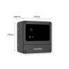 CamThink NE101 camera dimensions shown as 77mm x 77mm x 48mm for installation reference