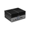 Perspective side view of CamThink NG4500 Edge AI computer with aluminum heat fins