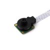 Front view of Raspberry Pi high-resolution IMX477 sensor module with lens mount