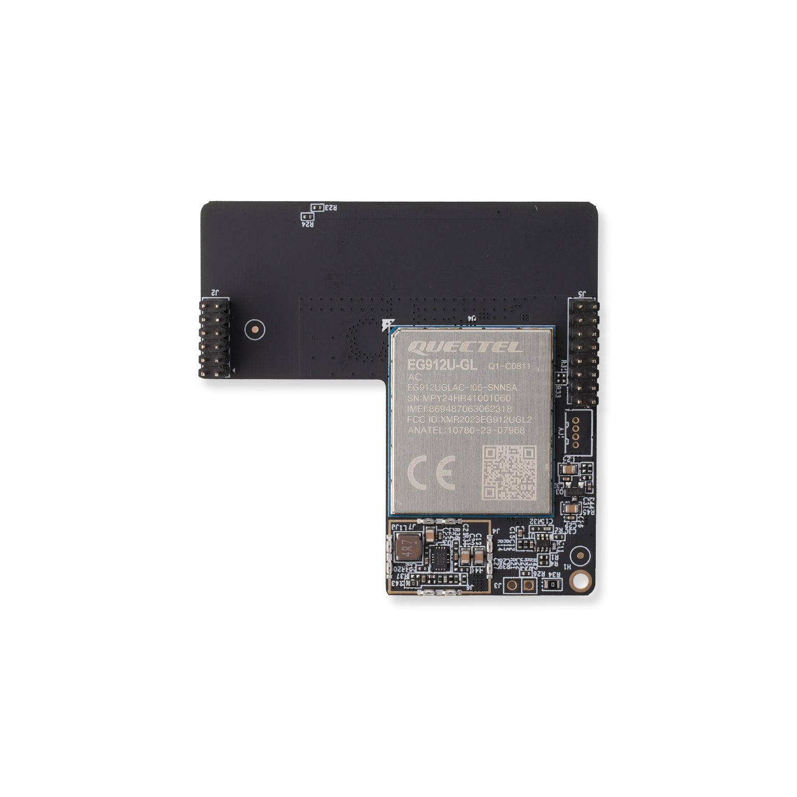 dev-board-communication-modules-cat1 L-shaped expansion board for CamThink NE101 AI camera, supports Wi-Fi HaLow and Cat.1 modules