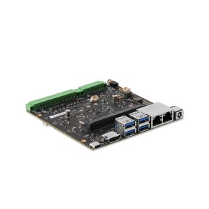 Angled corner view of industrial I/O expansion board used with CamThink NG4500