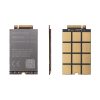 Full front, back, and side view of 5G M.2 module